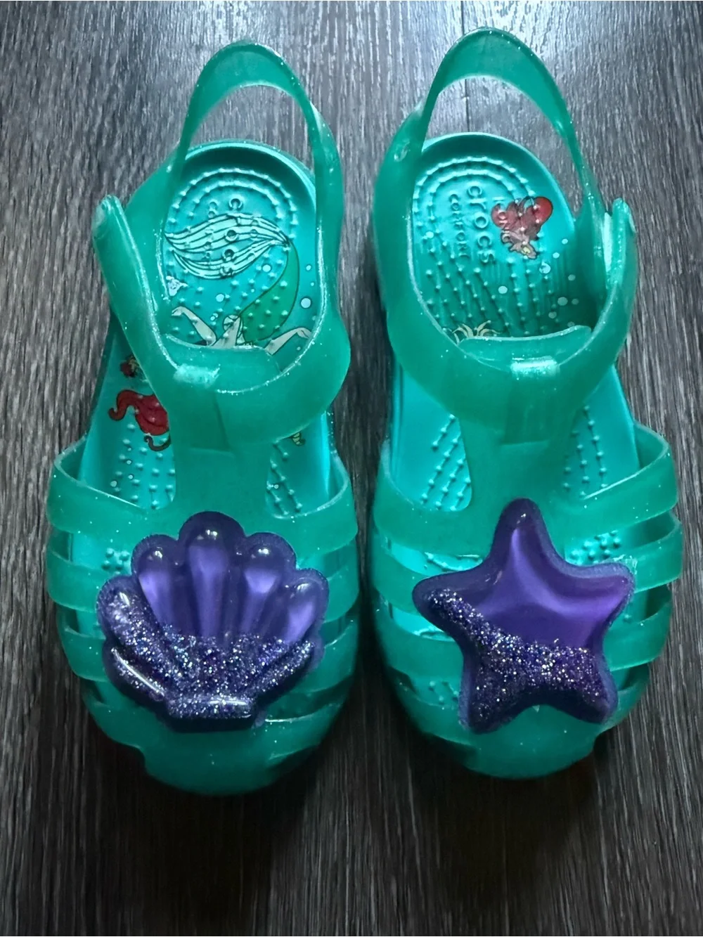 CROCS Kids Little Mermaid sandals- C8